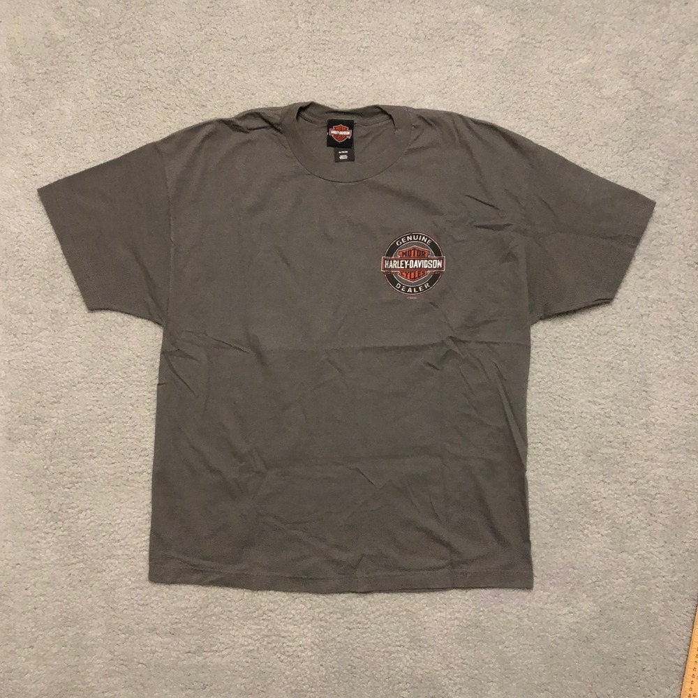 Harley-Davidson Valley Triadelphia WV Hwy 70 Graphic T-Shirt Gray Mens XL